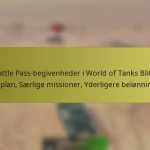 Battle Pass-begivenheder i World of Tanks Blitz: Tidsplan, Særlige missioner, Yderligere belønninger