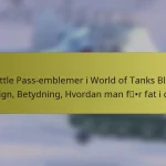 Battle Pass-emblemer i World of Tanks Blitz: Design, Betydning, Hvordan man får fat i dem